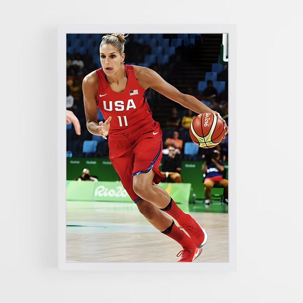 Poster Red Court Magic – affiche Basketball (vue 3)